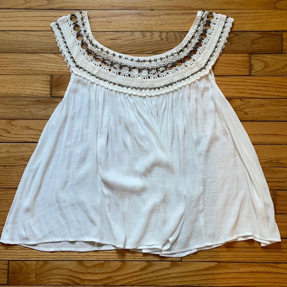 Free People white off-the-shoulder top